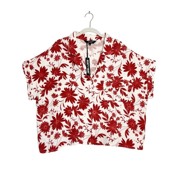 Velvet Heart Women's Bane Red Floral Shirt - Sz XL - NWT - Picture 2 of 9